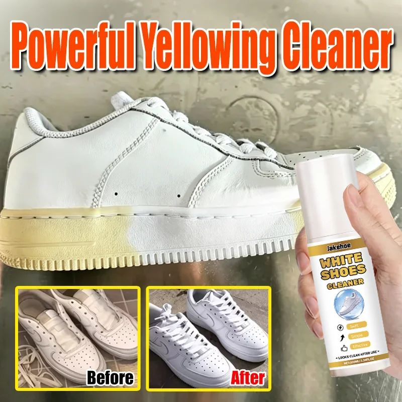 Sneaker Care Whitener - بخاخ تنظيف وتبييض الأحذية البيضاء، مزيل