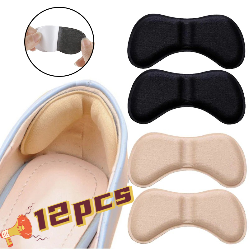 Heel Liner Grip - 12 قطعة من لاصقات الكعب لتخفيف