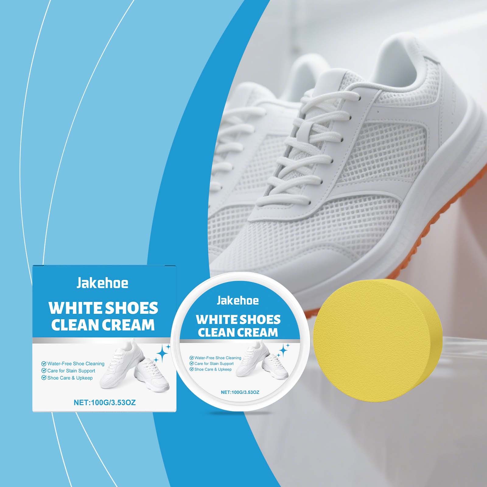 كريم تنظيف الأحذية البيضاء، مز - مراجعة Sneaker Care Whitener وسعره